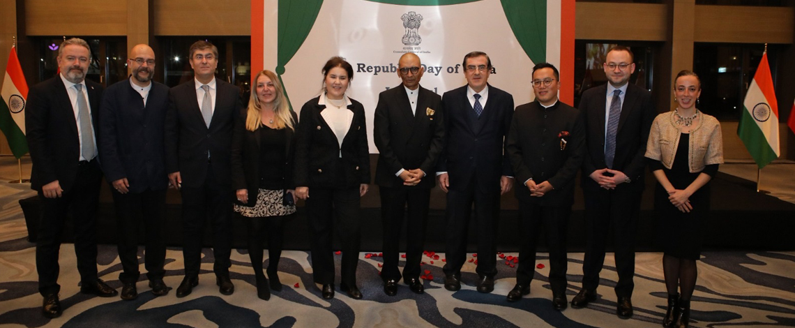 75th Indian Republic Day reception was attended by several prominent personalities