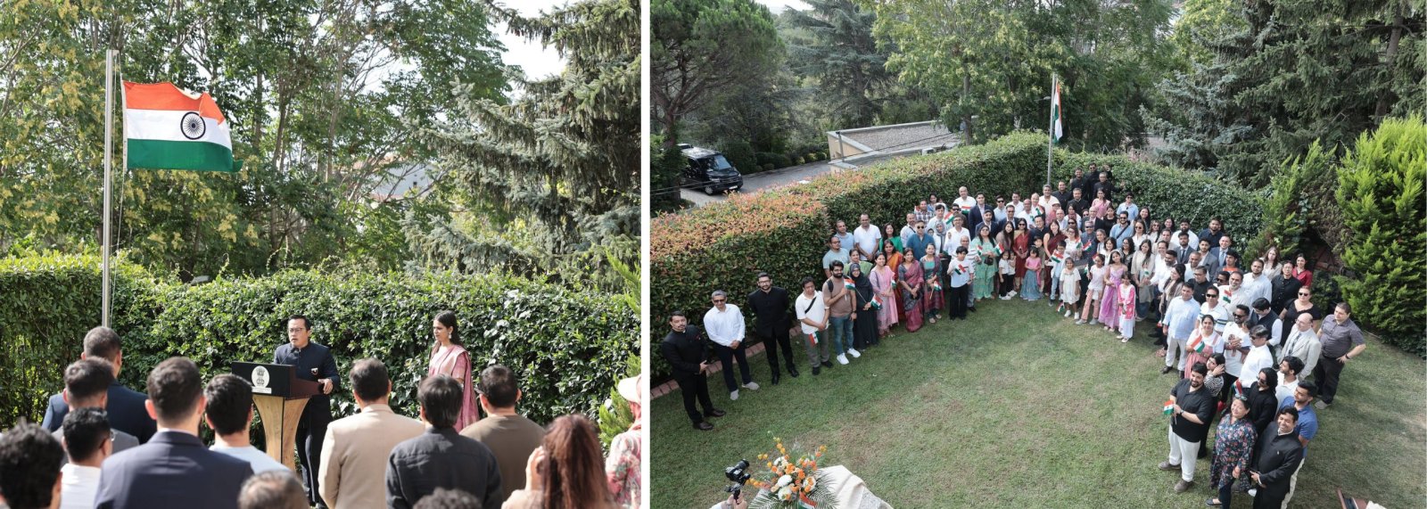 79th Independence Day of India was celebrated at India House, Istanbul. Consul General, Mr. Mijito Vinito hoisted the tricolour and read out the Indian President\'s message.
